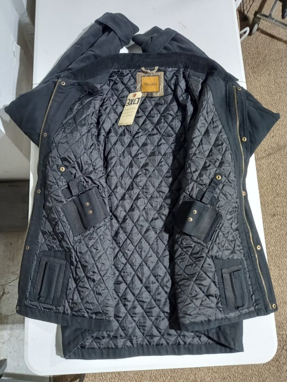 CANVAS CONCEALED CARRY JACKET - Black | 3XLT - Picture 4 of 5